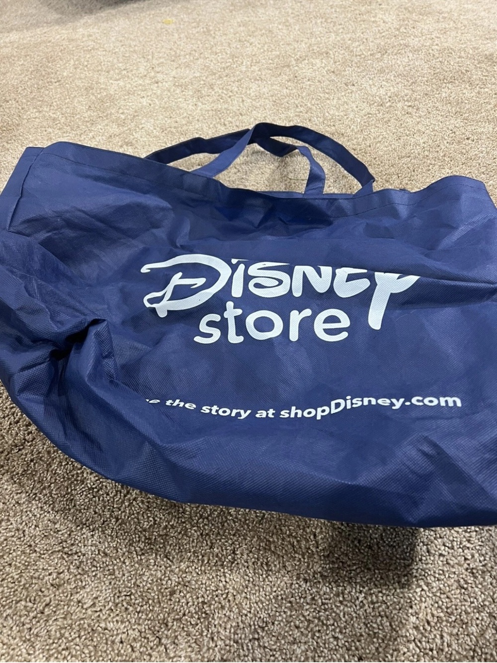 Disney Store Mickey Mouse XLarge Reusable Shopper Tote Shopping Bag Lightweight!